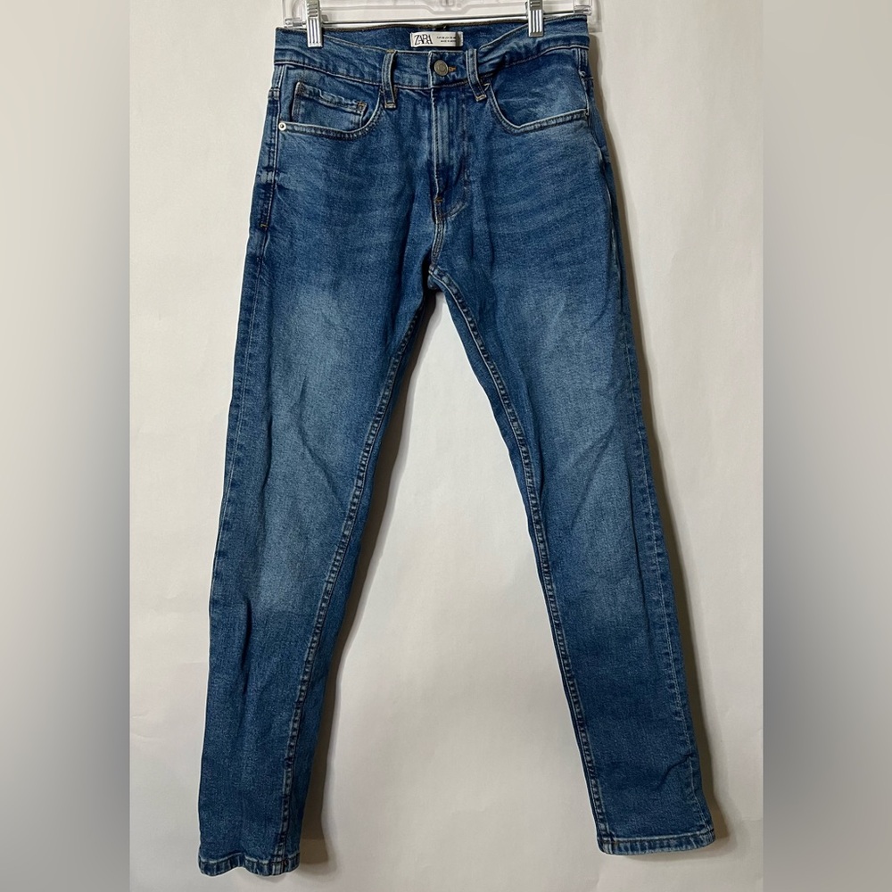 Zara Women's Blue Denim Slim Fit Jeans Size 30